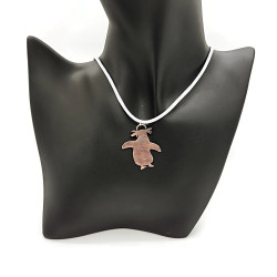 Sophie the Penguin Copper Pendant