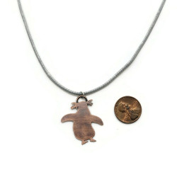 Sophie the Penguin Copper Pendant