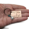 Stay Strong, Waddle On! Birthstone Keychain