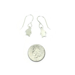 Sterling Silver Moe the Penguin Earrings