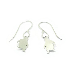 Sterling Silver Moe the Penguin Earrings