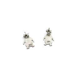 Sterling Silver Moe the Penguin Earrings