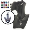 Moe the Penguin Foot Print Birthstone Pendant