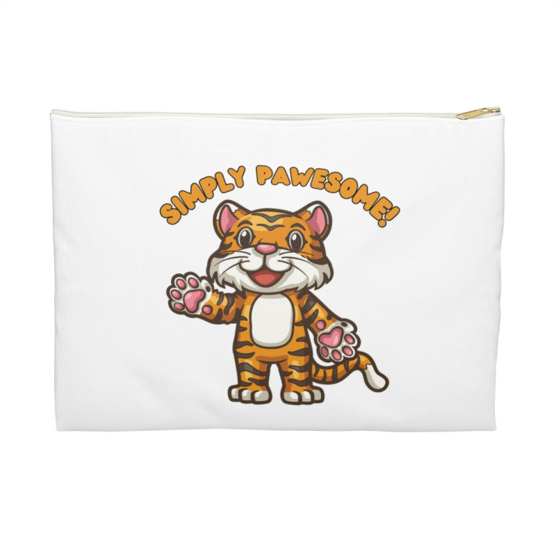 Simply Pawesome! Jay the Tiger Personalized Accessory Pouch