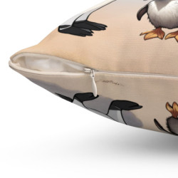 Alfred, Oliver & Baby Sophie Penguin Square Pillow