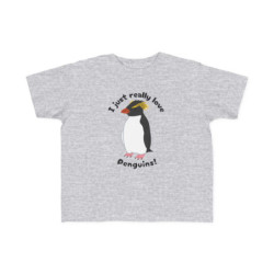 I Just Really Like Penguins! Southern Rockhopper Penguin Toddler Tee